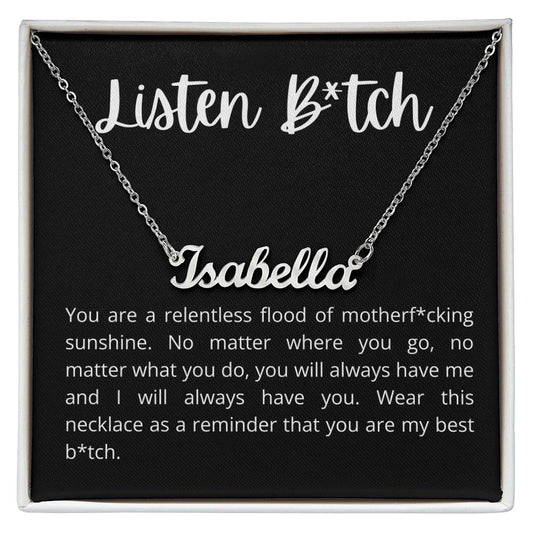 Custom Name Necklace (With MC)