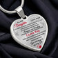Heart Shaped Necklace for Daughter, Gift for Daughter, Heart Shaped Necklace Gift