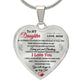 Heart Shaped Necklace for Daughter, Gift for Daughter, Heart Shaped Necklace Gift