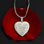 To My Daughter Engraved Heart Necklace