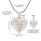 To My Daughter Engraved Heart Necklace
