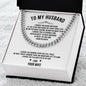 To My Husband | Love, Your Wife | Cuban Link Chain
