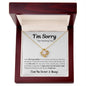 Apology Gift for Her, I'm Sorry Gift Love Knot Necklace