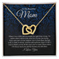 To My Beautiful Mom | Interlocking Hearts Necklace