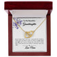 To My Granddaughter Interlocking Hearts Necklace