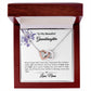 To My Granddaughter Interlocking Hearts Necklace