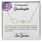 To My Granddaughter Signature Name Necklace