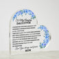 To My Amazing Daughter, Love you always & Forever Acrylic Heart Plaque