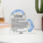 To My Amazing Daughter, Love you always & Forever Acrylic Heart Plaque