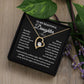 Perfect Gift for Daughter | To my Beautiful Daughter Forever Love Necklace